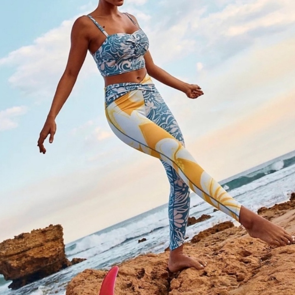 Free People Movement Double Take Leggings in Iris Blue